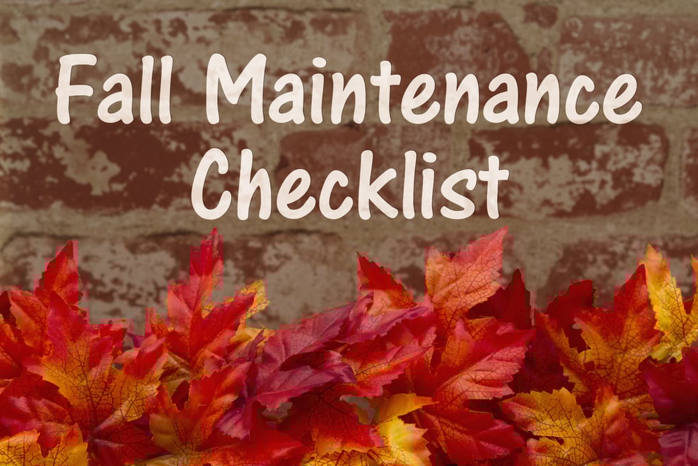 fall maintenance checklist