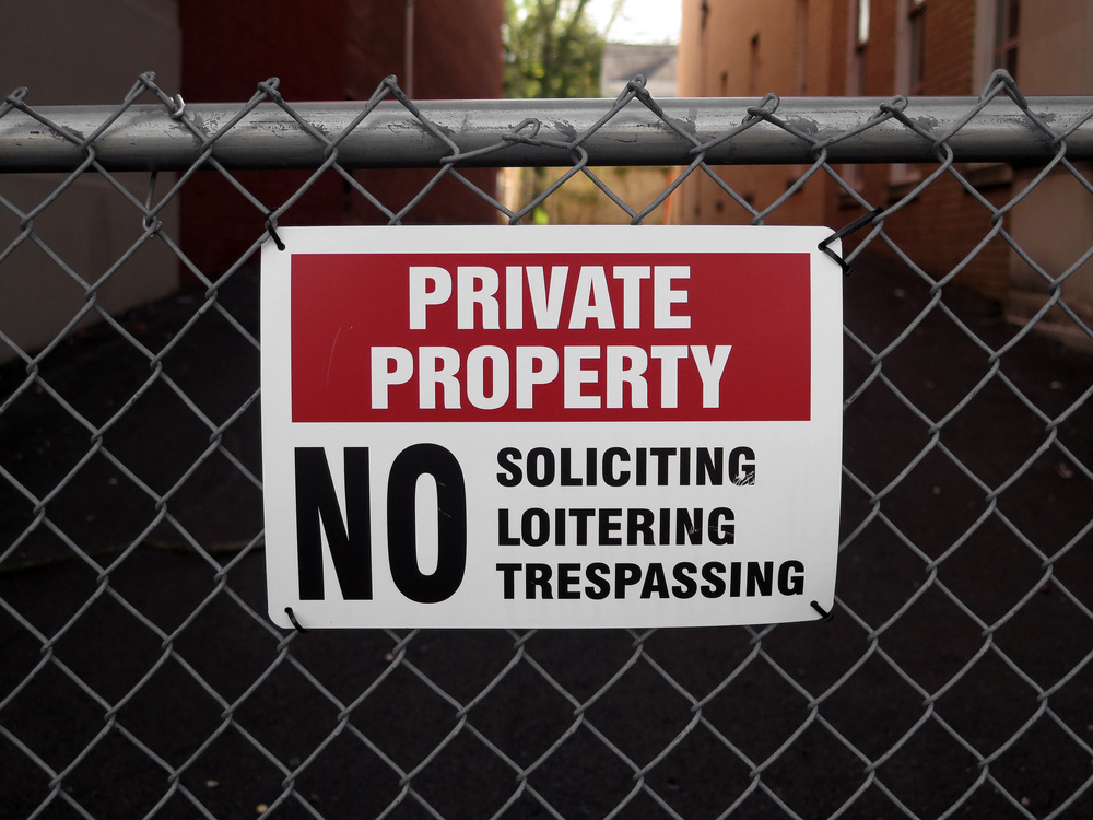 private property sign