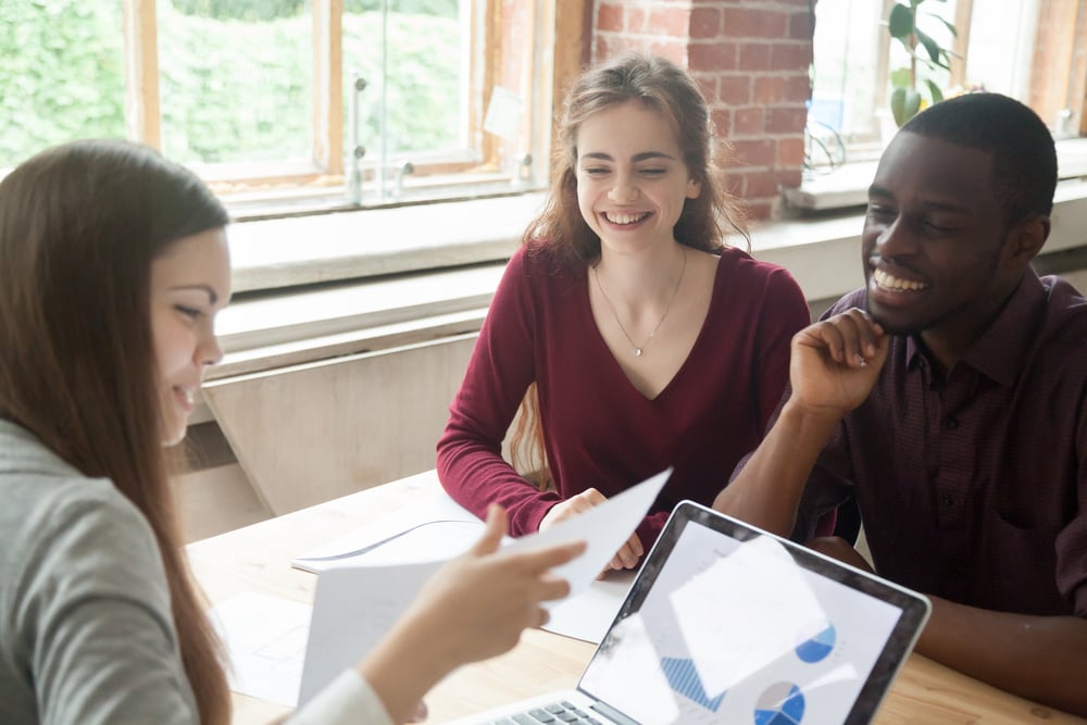 property manager interviewing potential renters